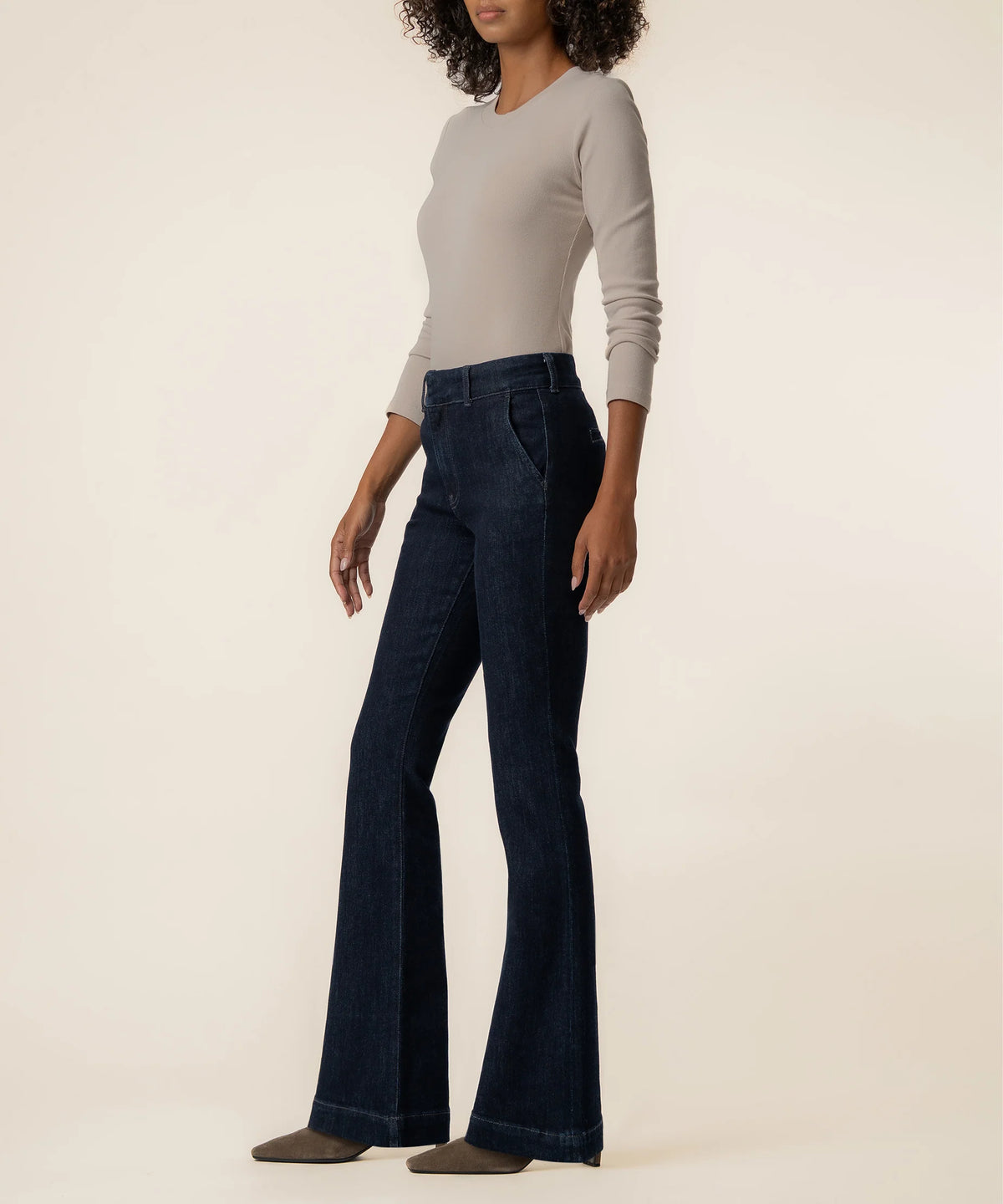 Ana High Rise Trouser Wide Hem