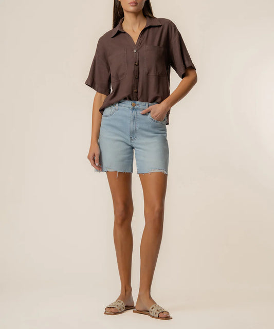 Brianna Boxy Linen Shirt