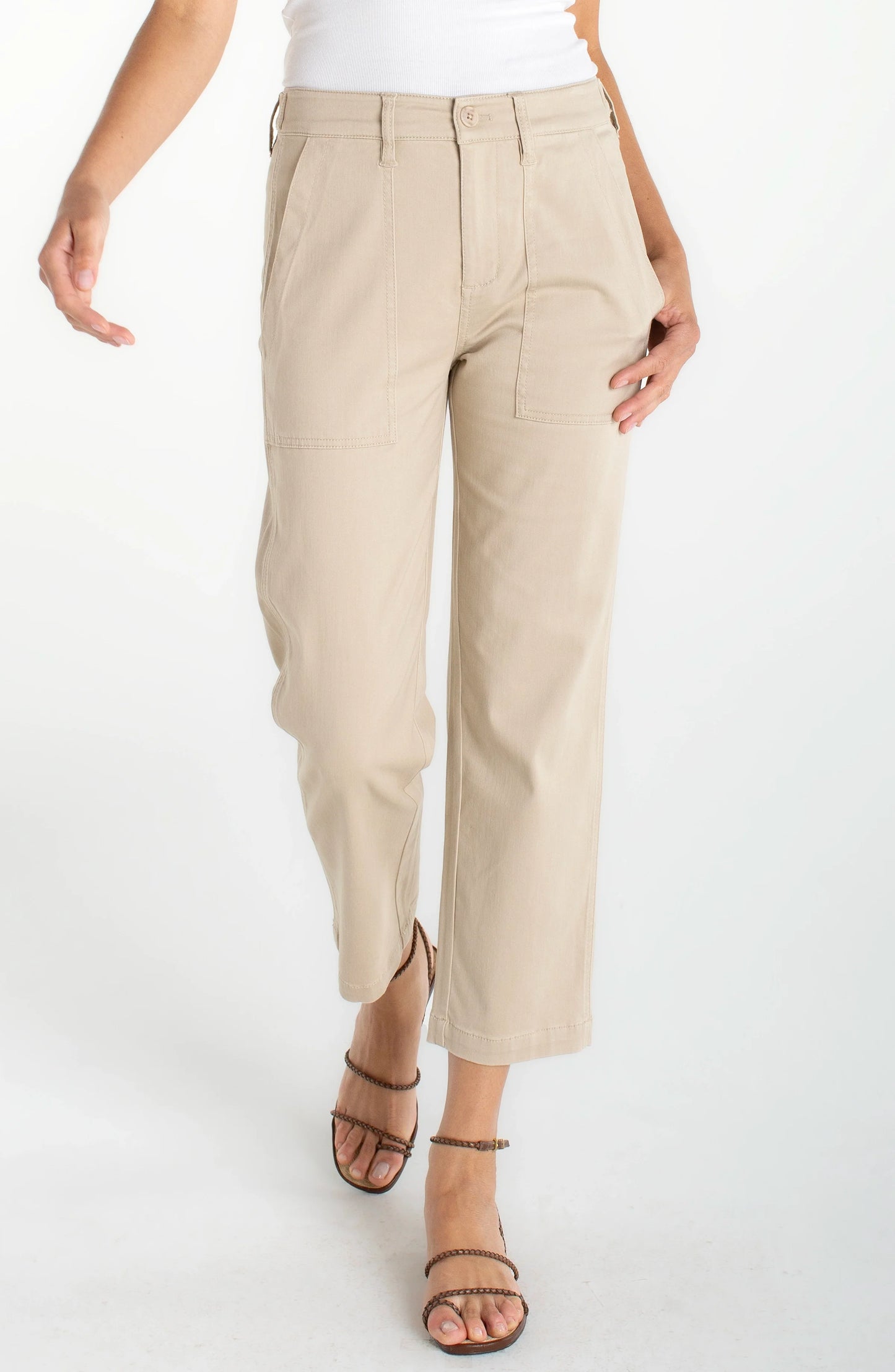 High Rise Utility Crop Pant
