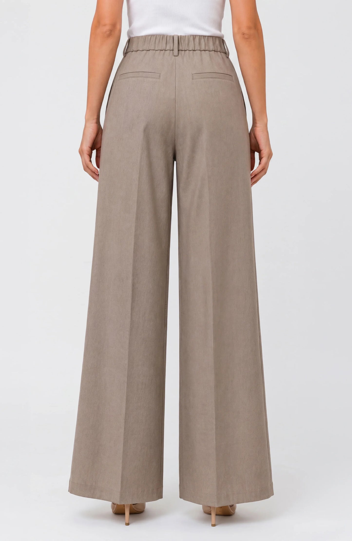 High Rise Wide Leg Trouser