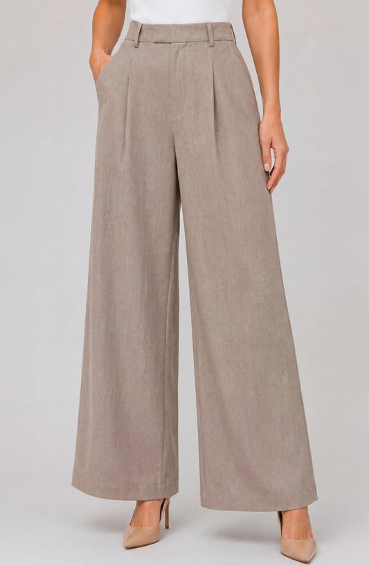 High Rise Wide Leg Trouser