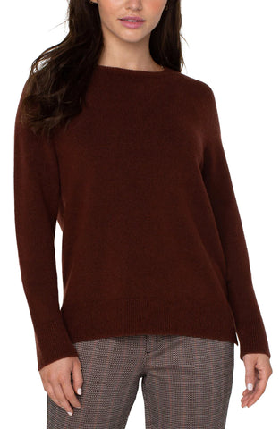 Raglan Sweater with Side Slits