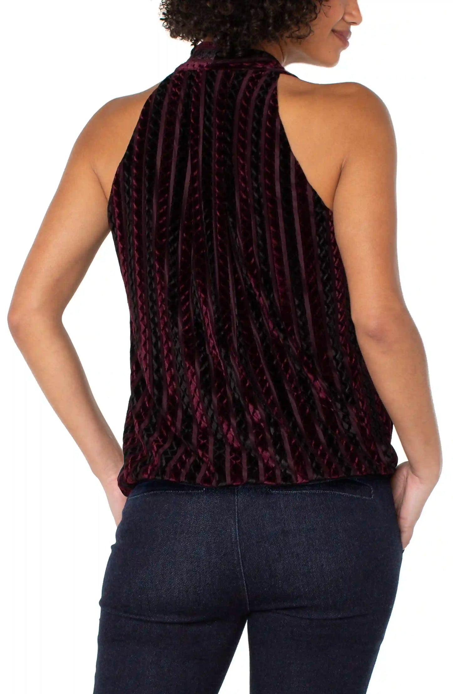 Sleeveless Crossover Knit Top