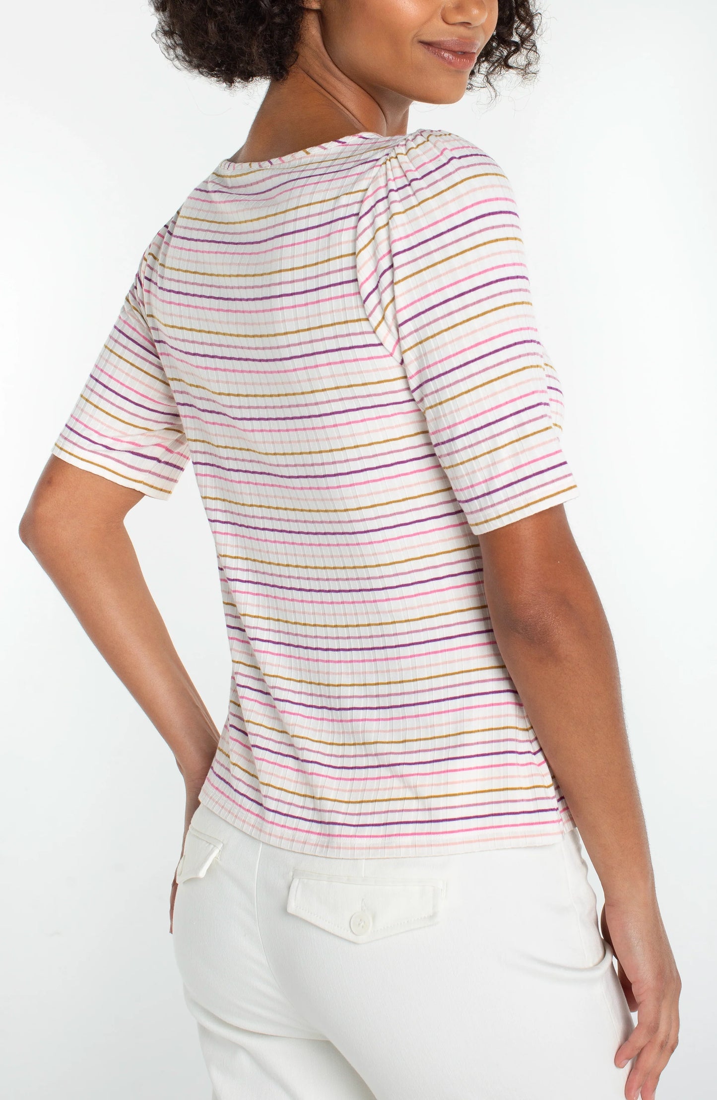 Half Sleeve Sweetheart Knit Top