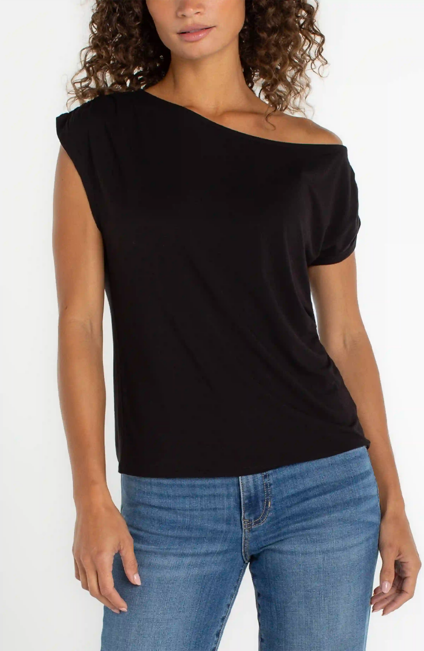 Asymmetrical Off Shoulder Top