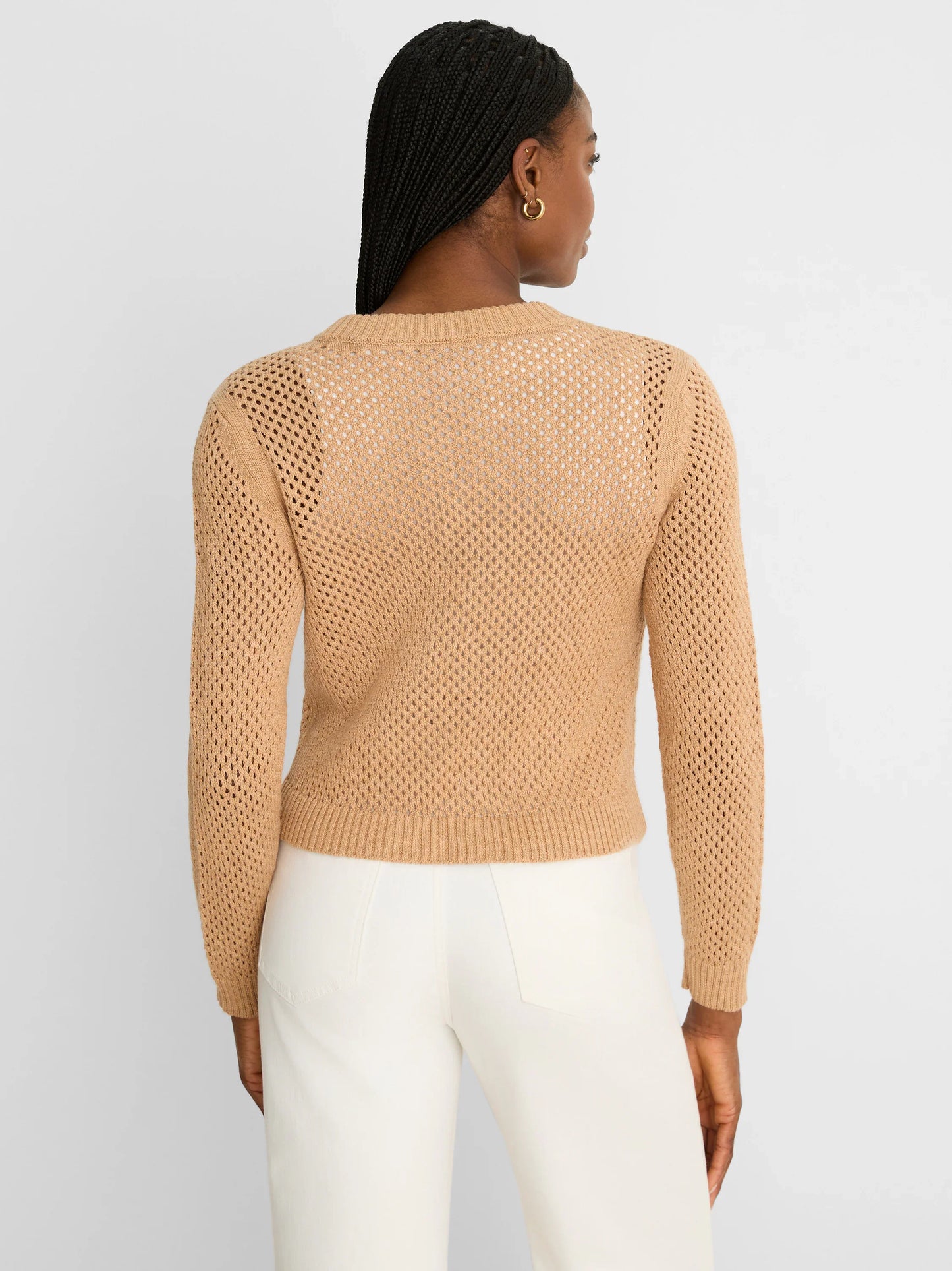 Zip Front Mesh Cardigan
