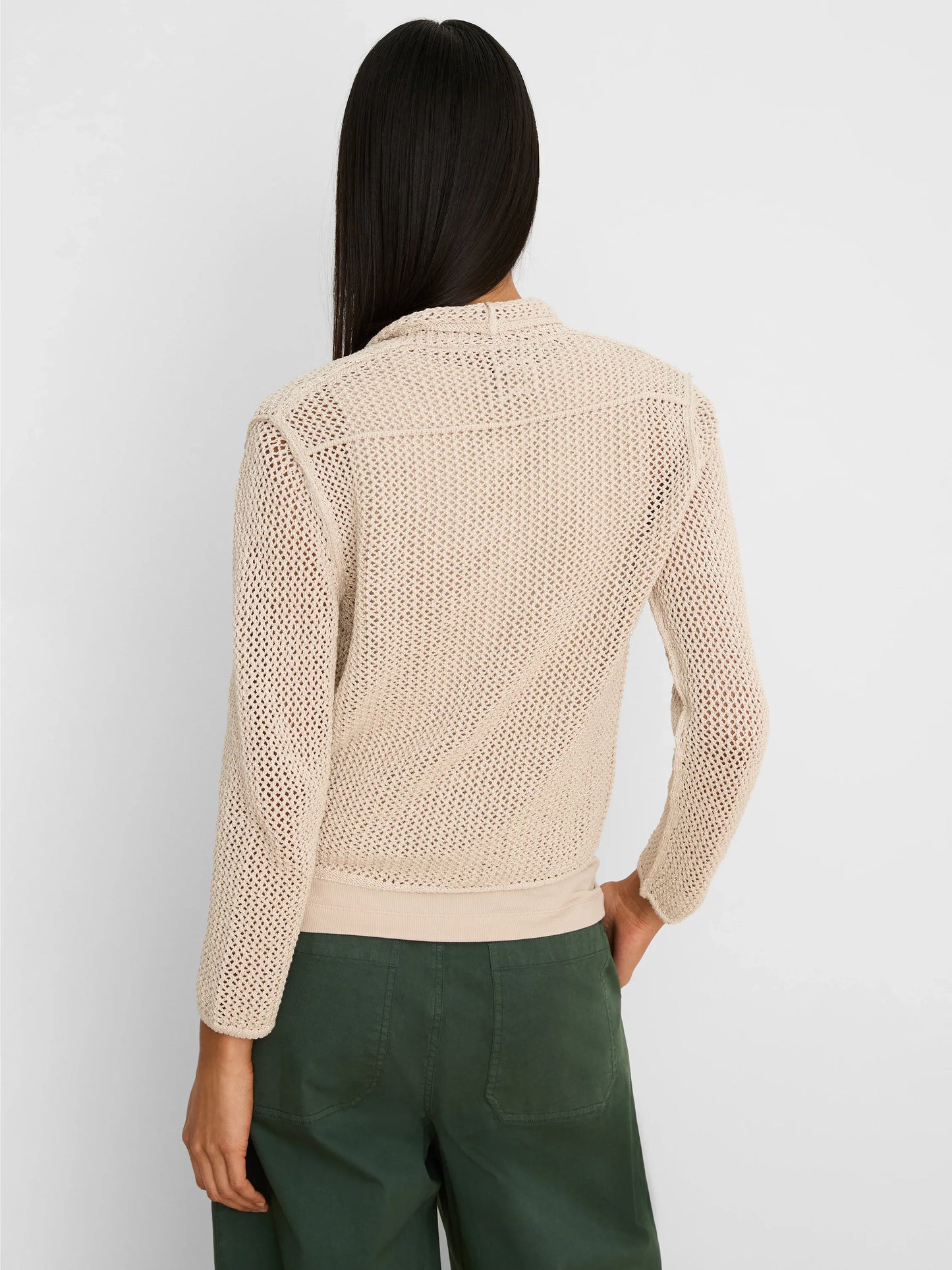 Mesh Cocoon Cardigan