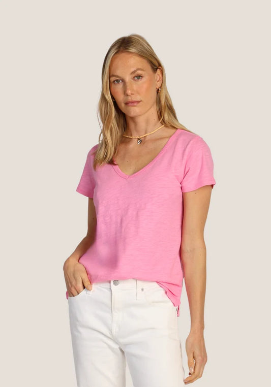 Short Sleeve Deep V-Tee