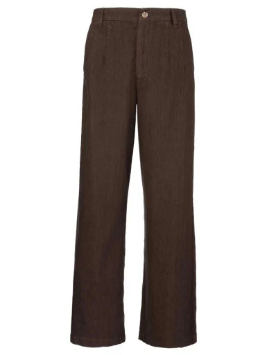Meg Hi Rise Wide Leg Linen Pants
