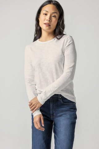 Long Sleeve Crewneck - Ecru