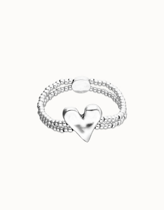 Beat - Double Elastic Bracelet with Heart Detail