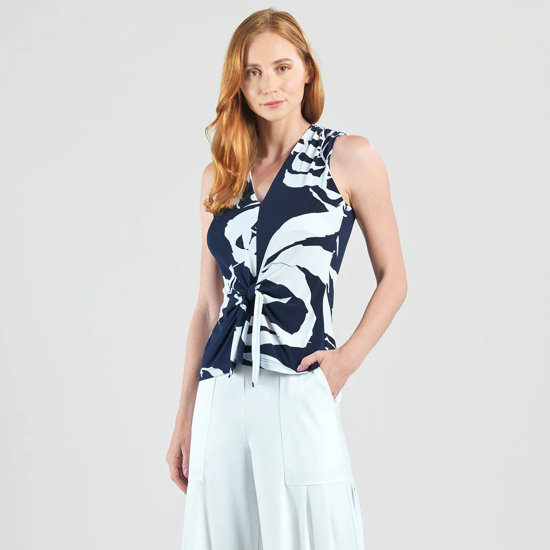 Abstract V-Neck