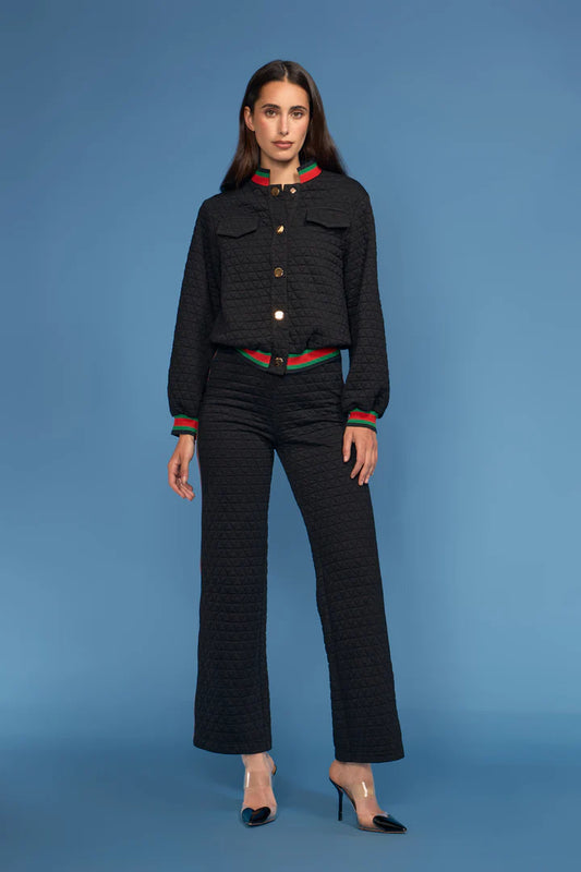 Quilted Bomber Jacket