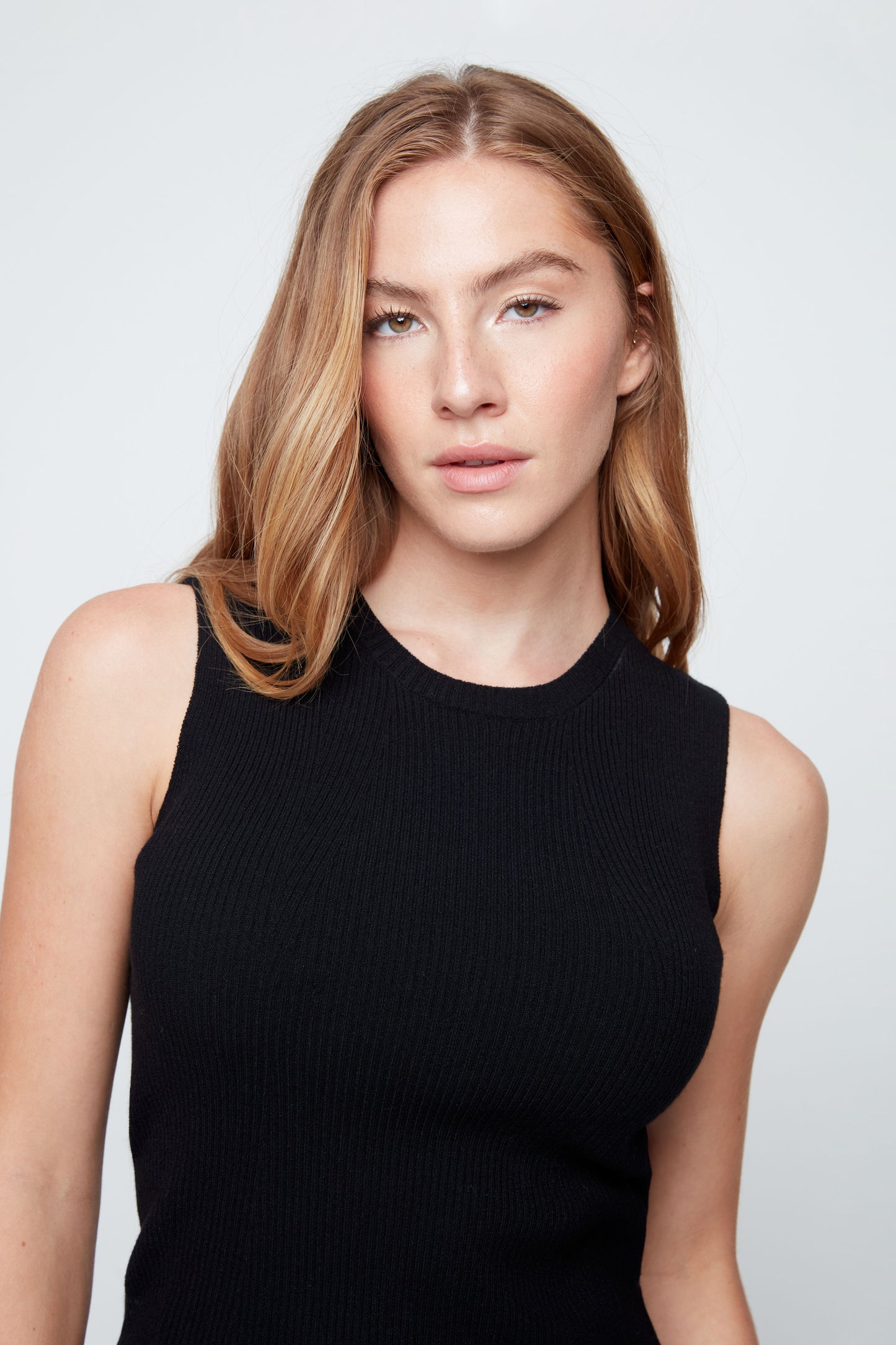 Sleeveless Knit Sweater