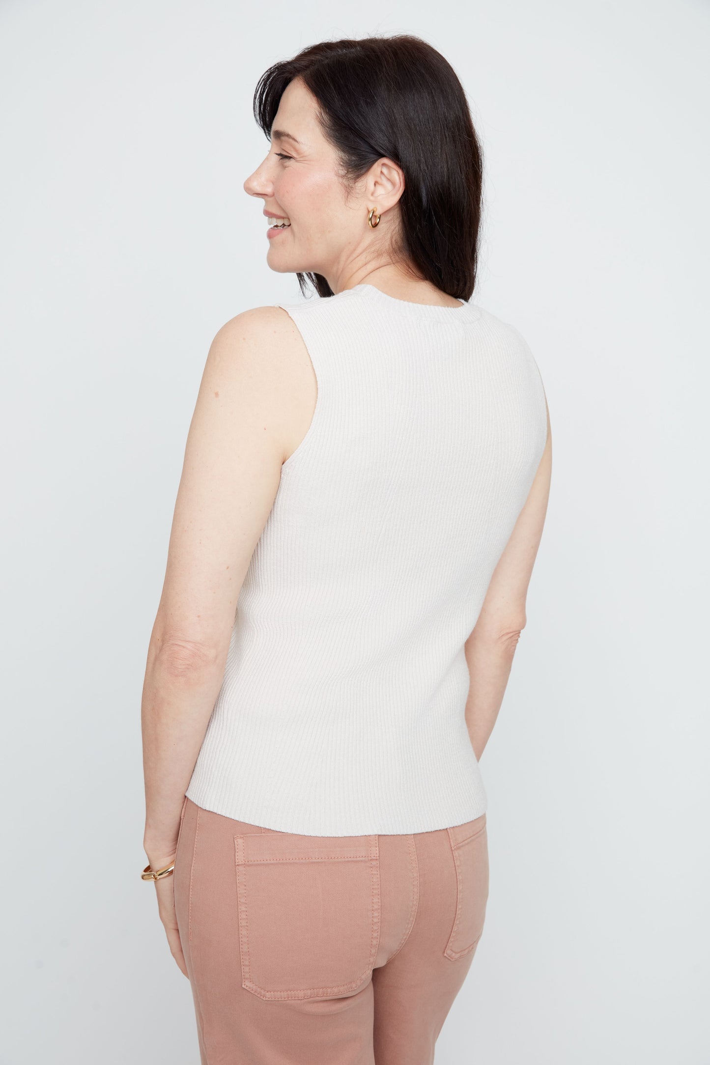 Sleeveless Knit Sweater