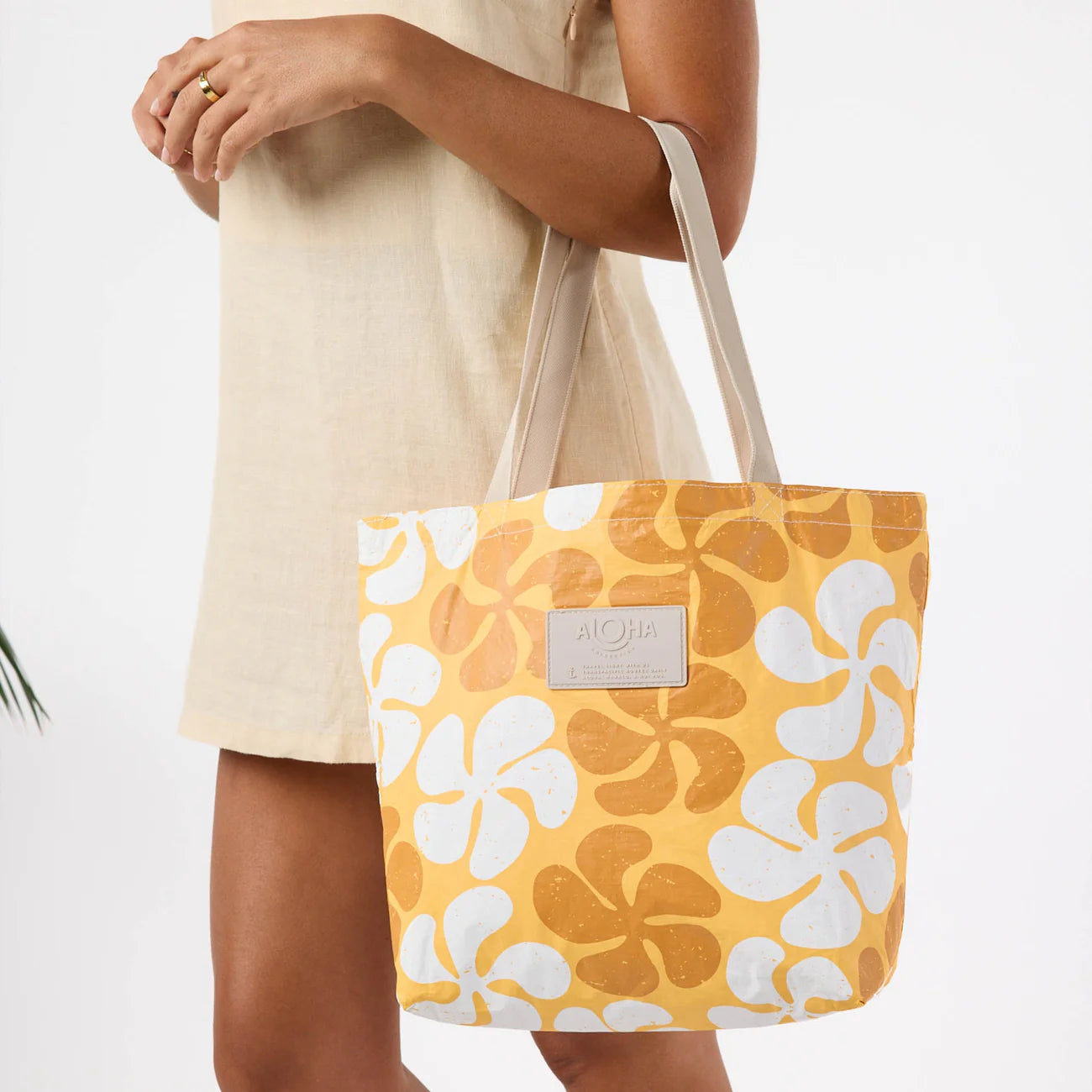Funky Plumeria Reversible Tote