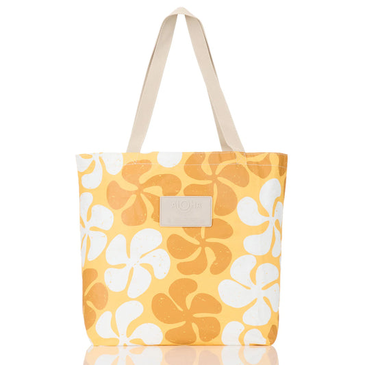 Funky Plumeria Reversible Tote