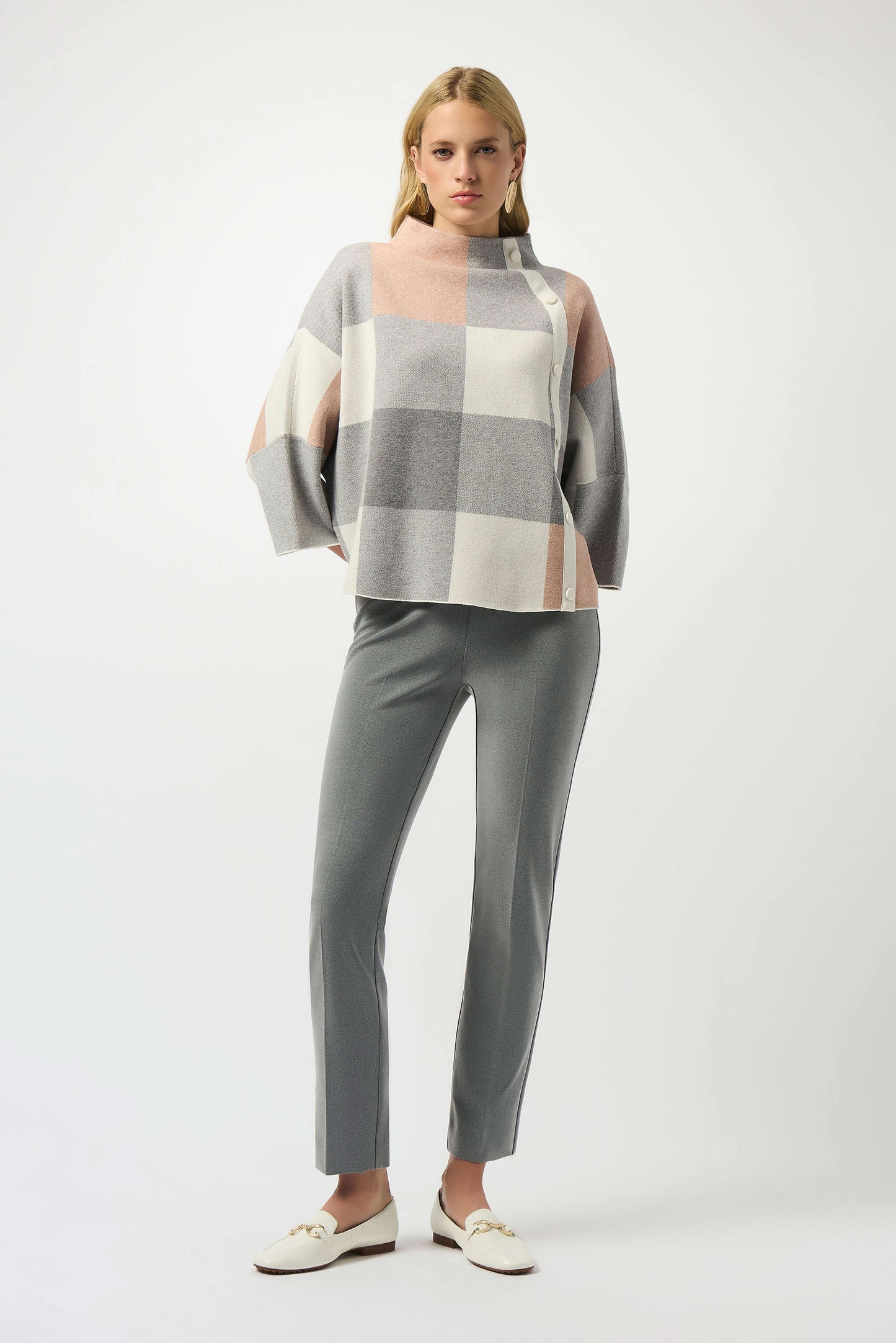 Plaid Jacquard Sweater