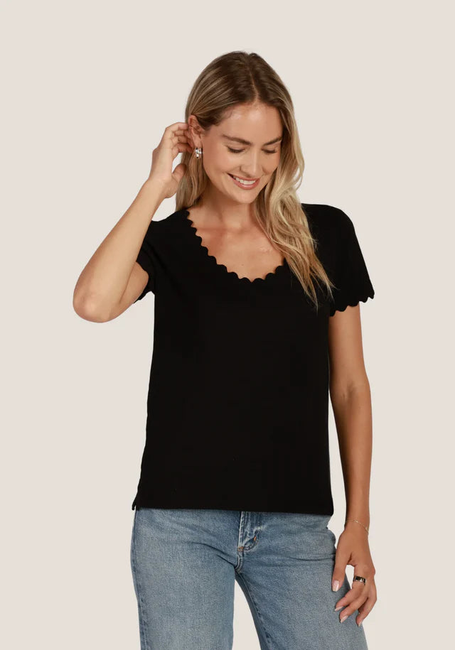 Short Sleeve Ric-Rac Tee