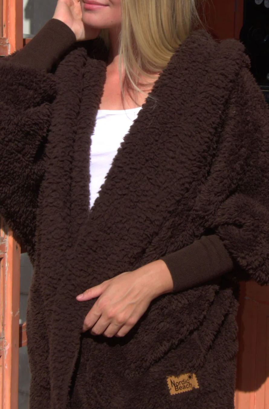 Hooded Plush Wrap LONG