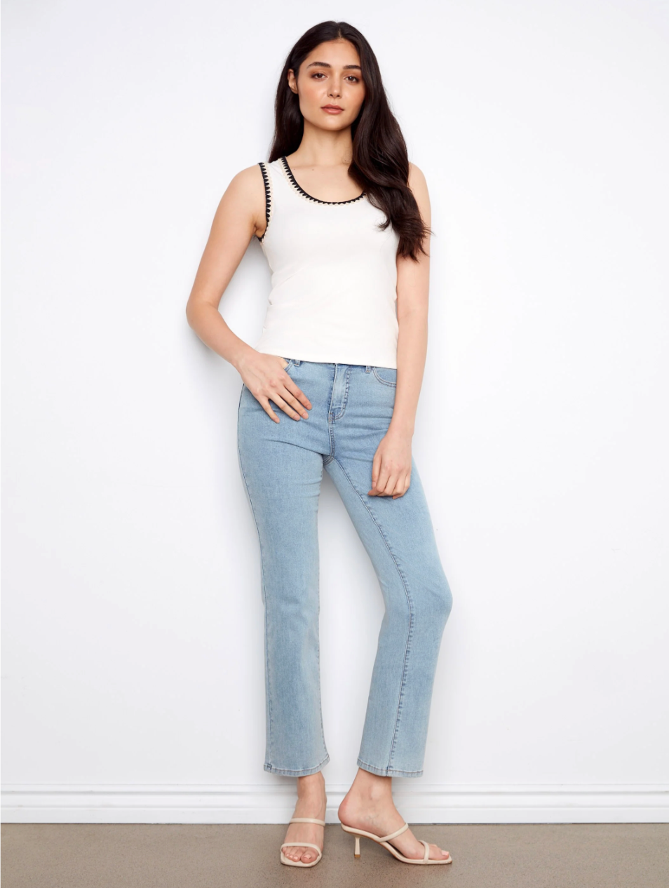 Tank Top with Crochet Detail