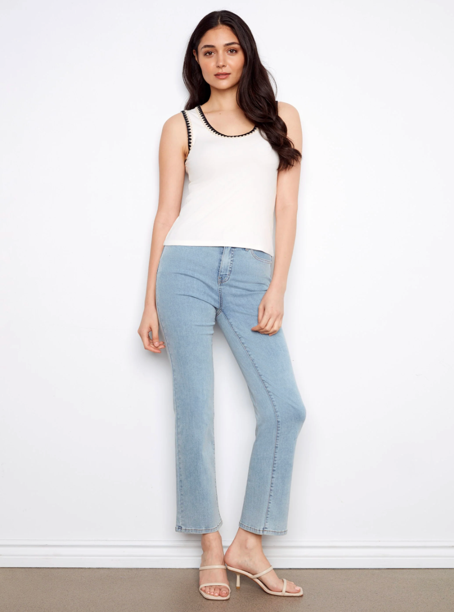 Tank Top with Crochet Detail