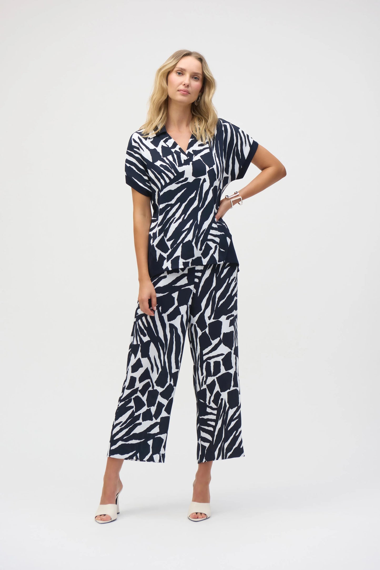 Silky Knit Abstract Top