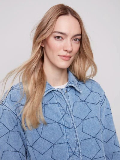 Star Quilted Denim Jacket