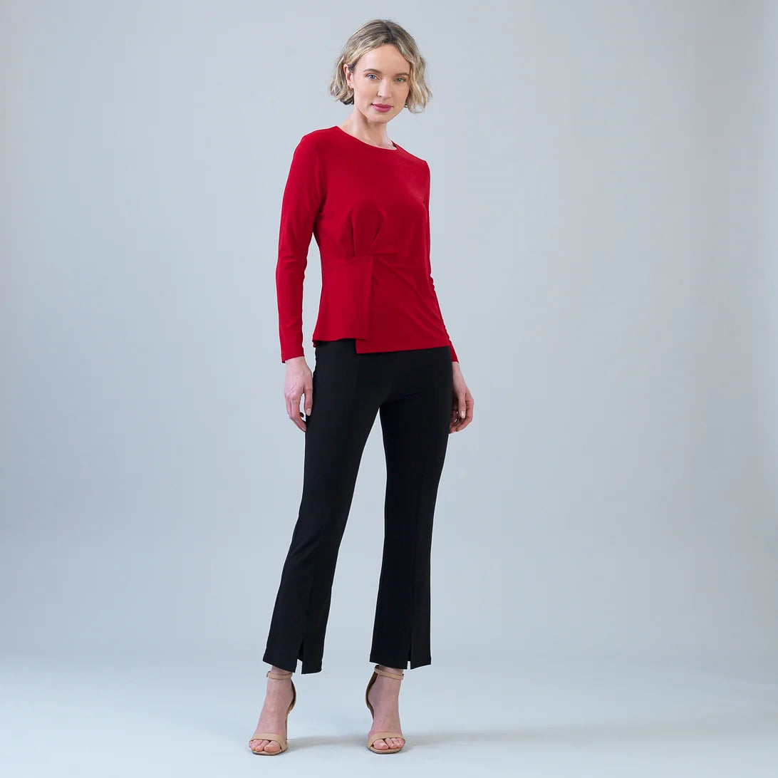 Long Sleeve Stitch Overlay Top
