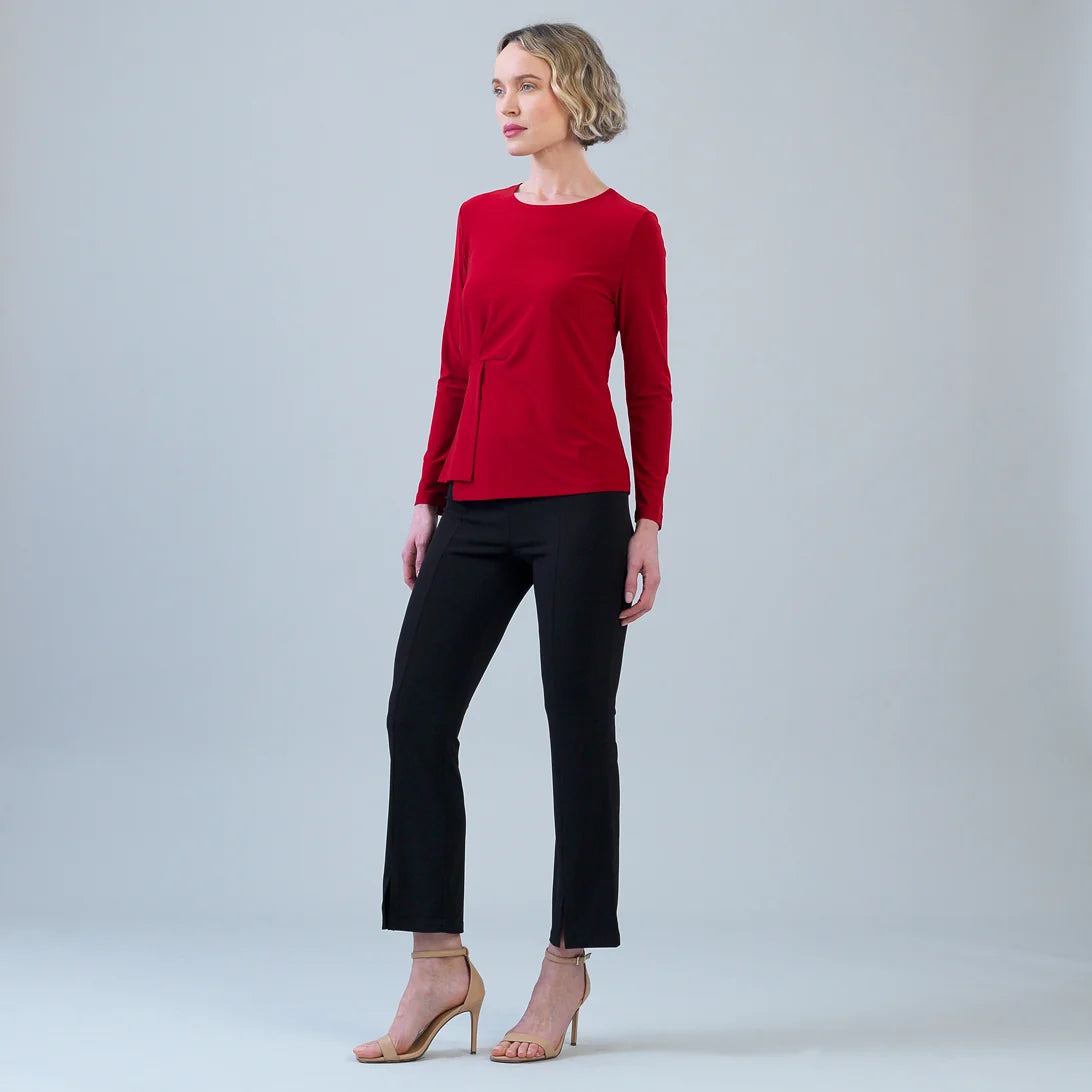 Long Sleeve Stitch Overlay Top