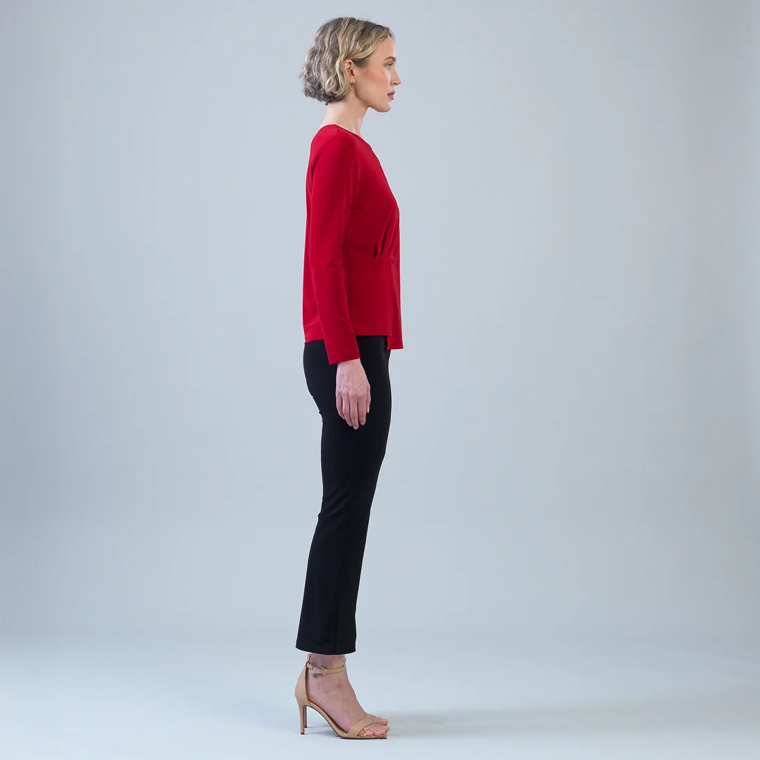 Long Sleeve Stitch Overlay Top