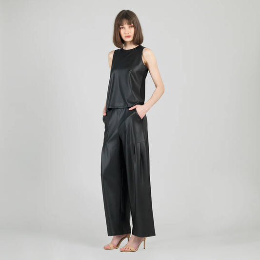 Liquid Leather High Scoop Modern Tank