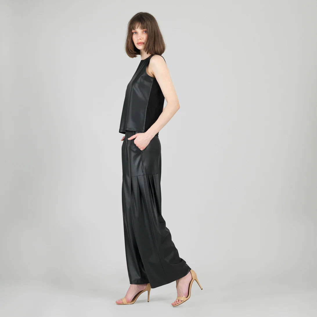 Liquid Leather High Scoop Modern Tank