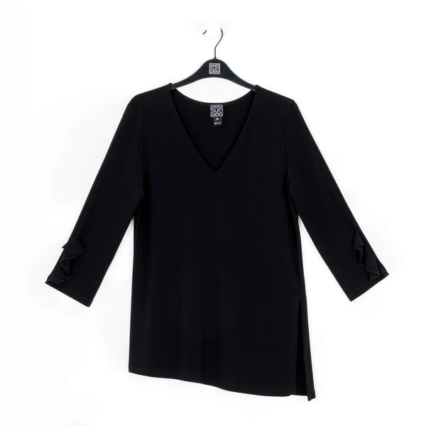 Flutter Cuff Side Vent Tunic