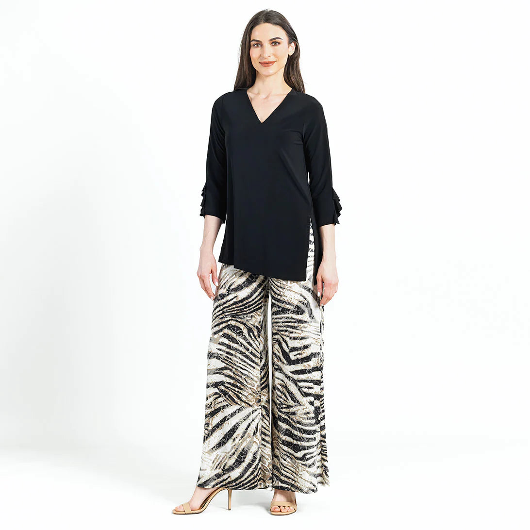 Flutter Cuff Side Vent Tunic