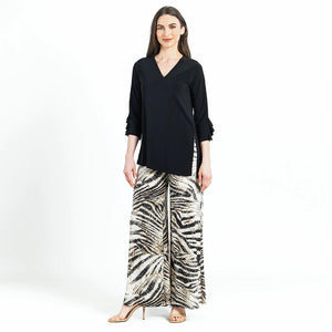 Flutter Cuff Side Vent Tunic