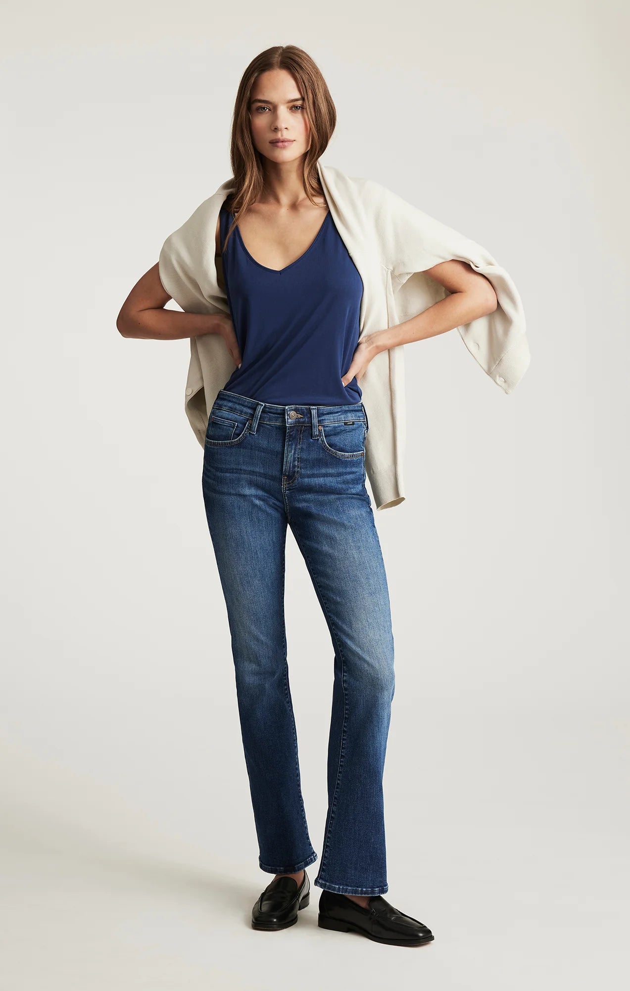 Vicky Mid Rise Bootcut Jeans