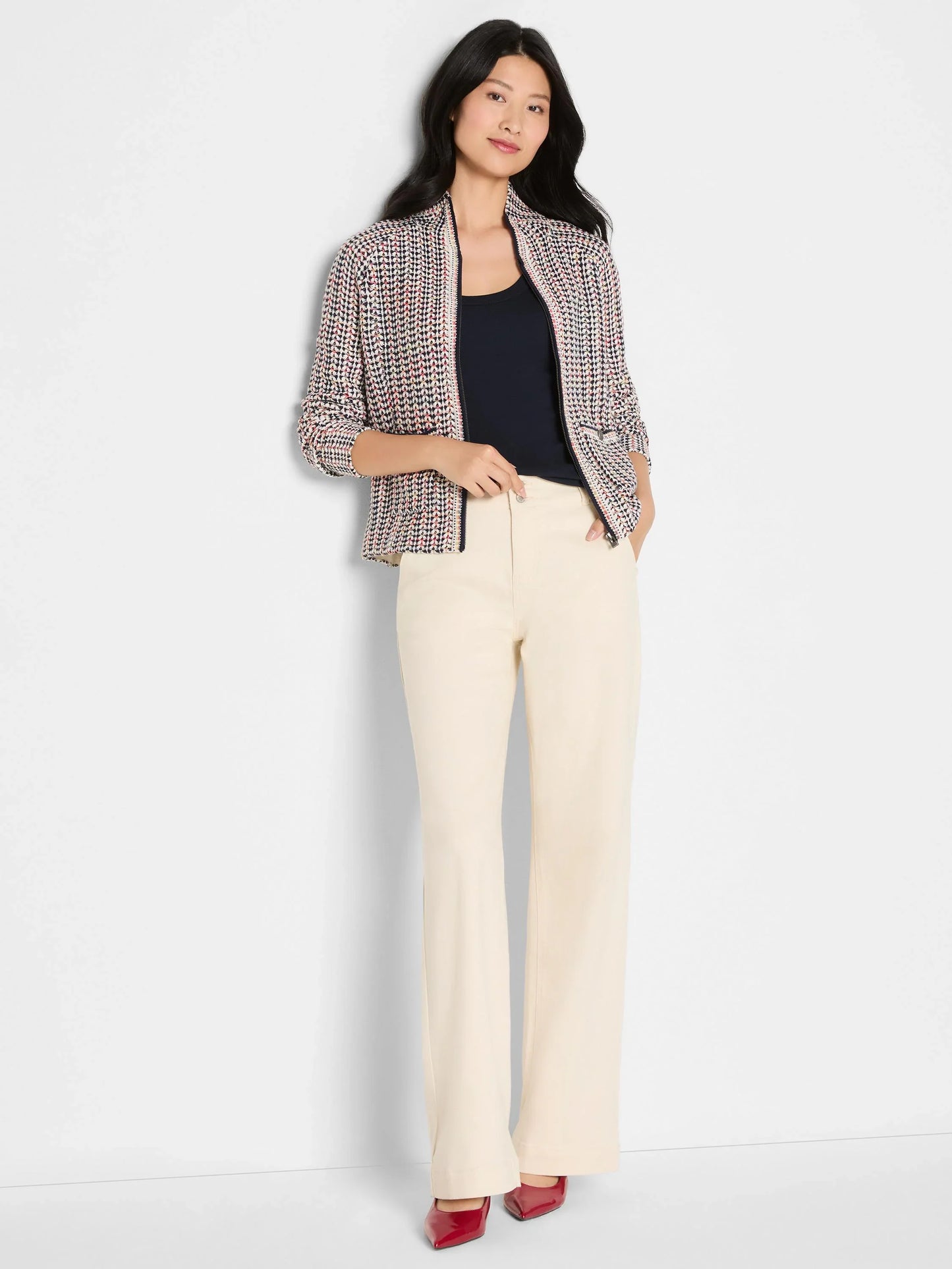 Tuck Stitch Colorwheel Jacket