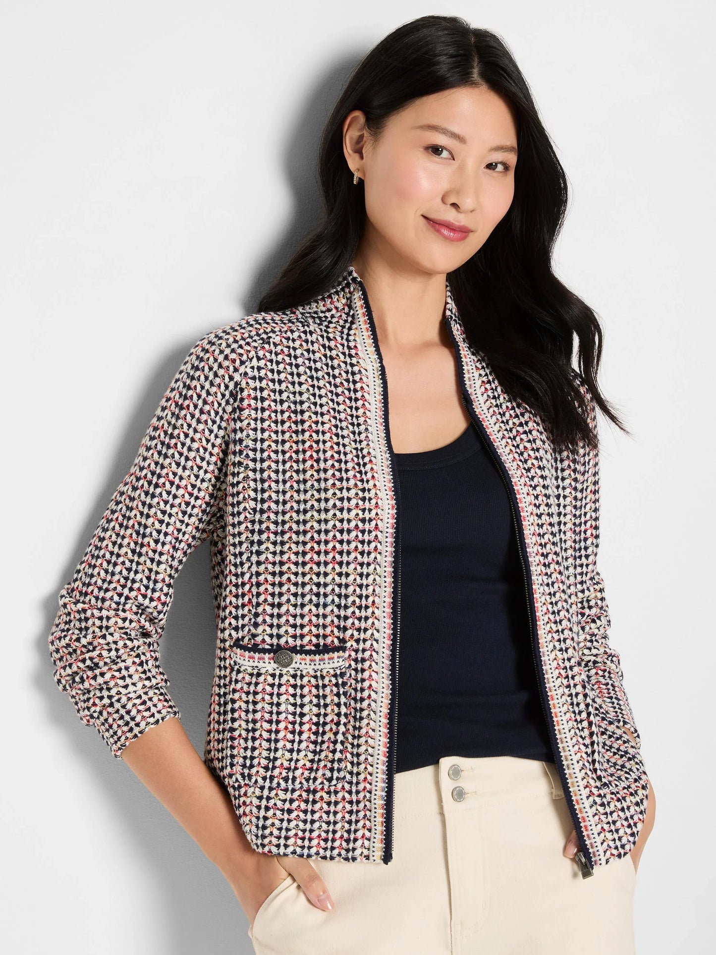 Tuck Stitch Colorwheel Jacket