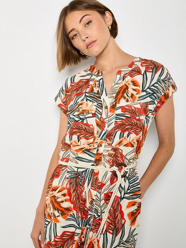 Painted Banana Leaf Dress