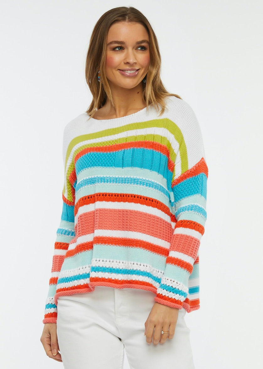 Chunky Cotton Stripe Sweater