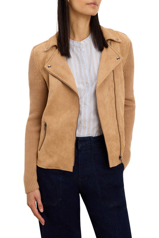 Mixed Media Moto Jacket