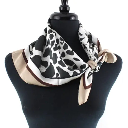 Animal Print Lightweight Square Scarf