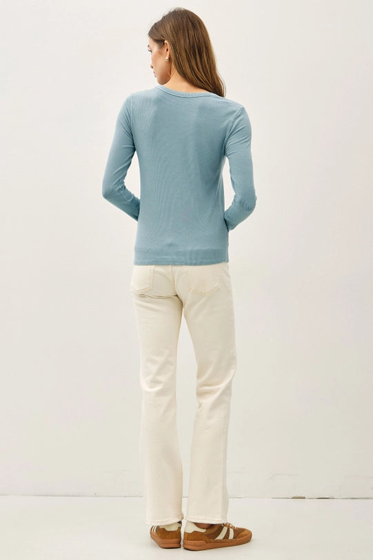 Ultra Soft Long Sleeve Scoop Neck Tee