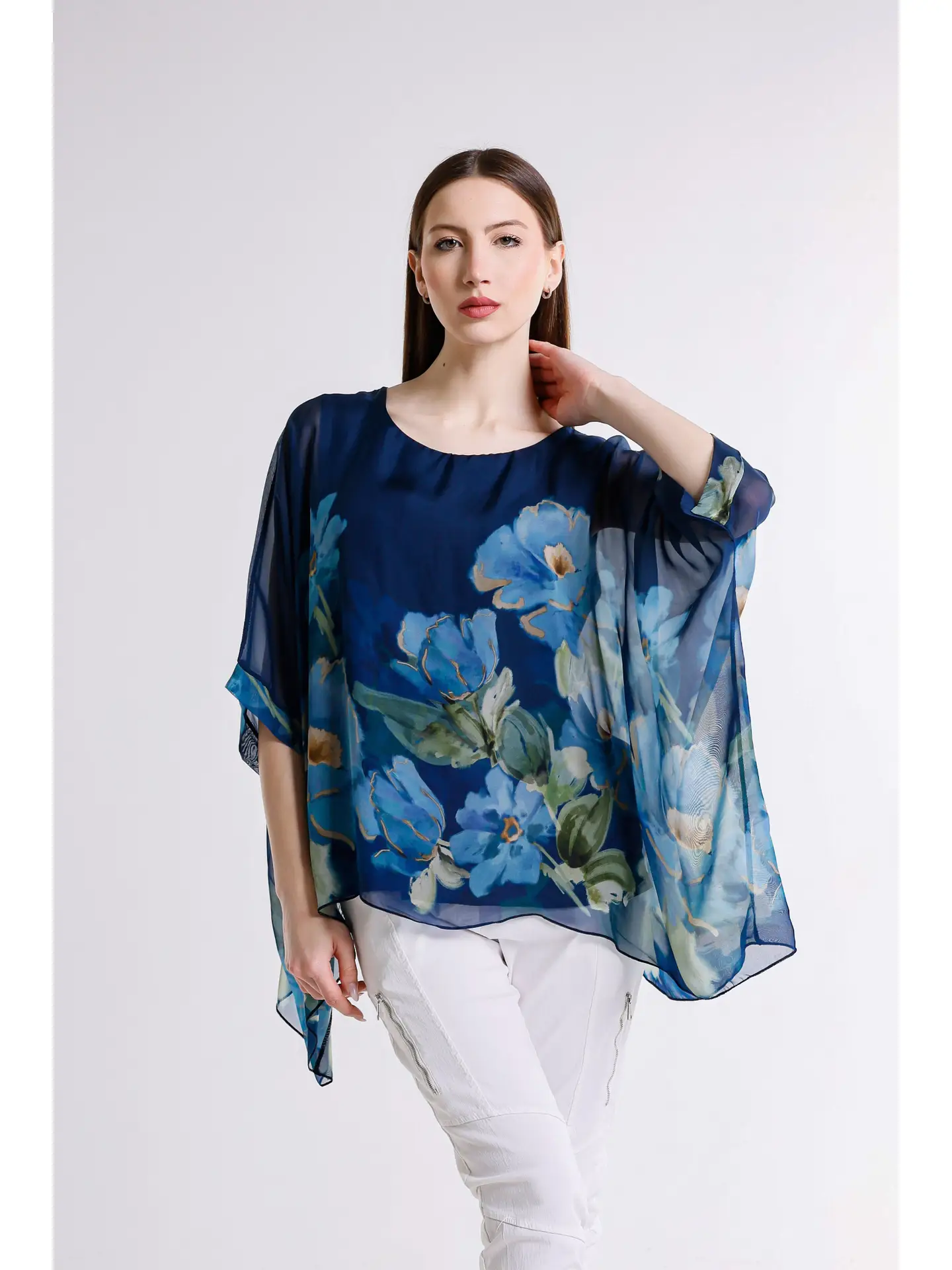 Sofia Gardenia Silk Caftan