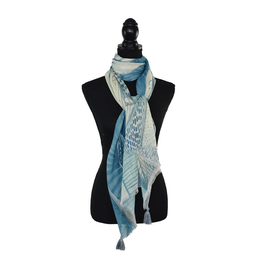 Saige Watercolor Floral Scarf