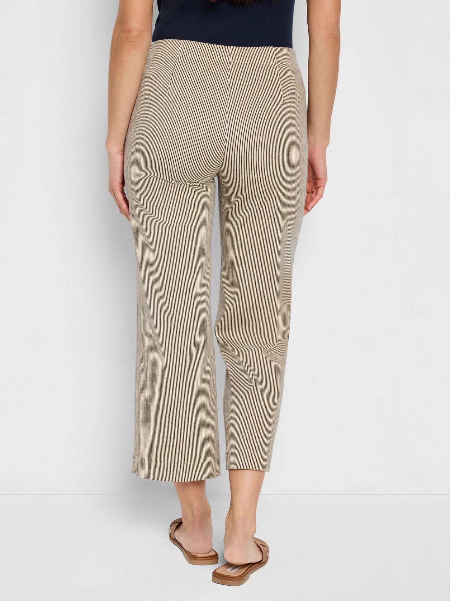 Stripe Wide-Leg Jeans