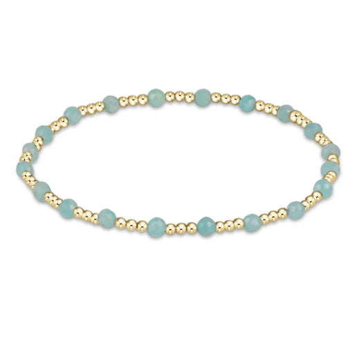 Gemstone Gold Sincerity Pattern 3mm - Amazonite