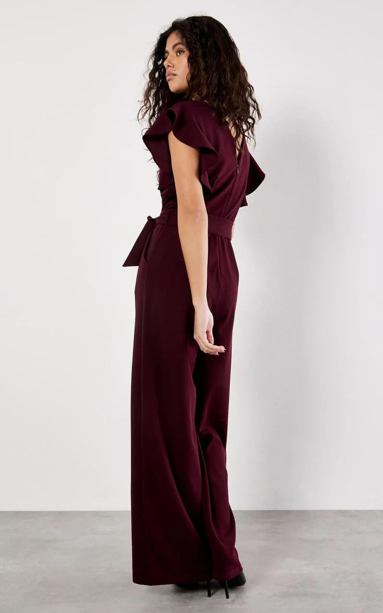 Ruffle Sleeve Jumpsuit