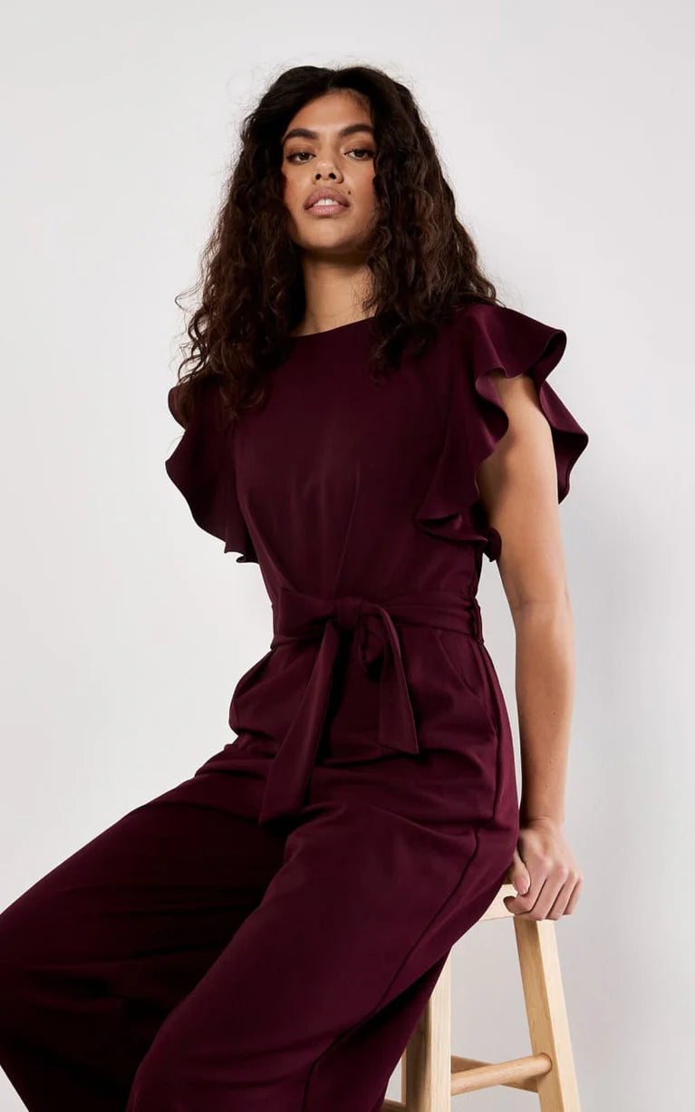 Ruffle Sleeve Jumpsuit